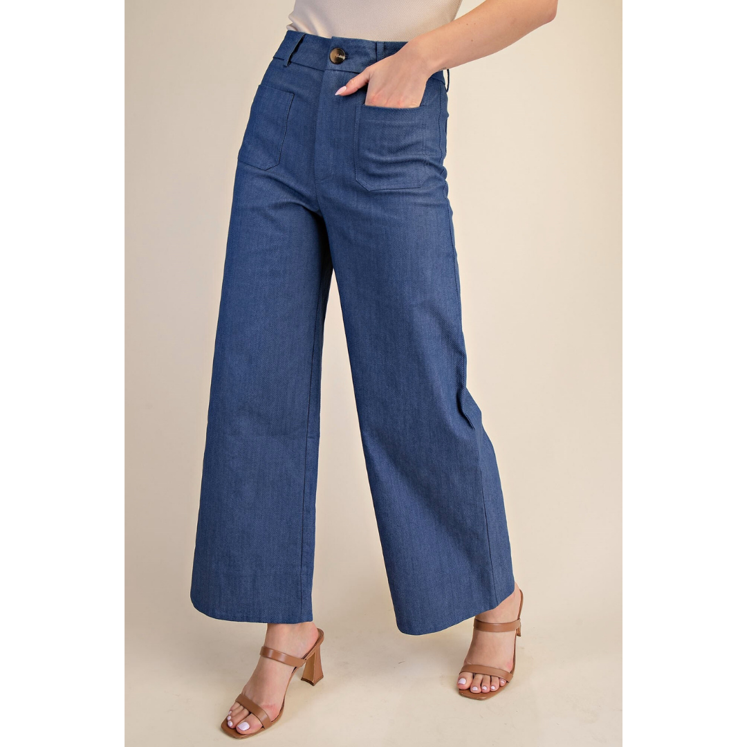 Pocket Wide Jeans