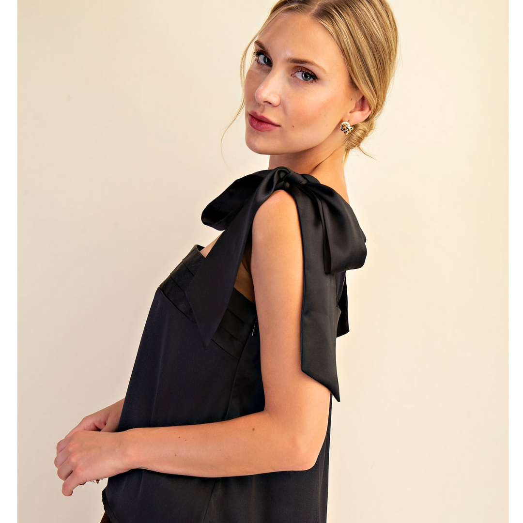 Shoulder Lace Tie Top