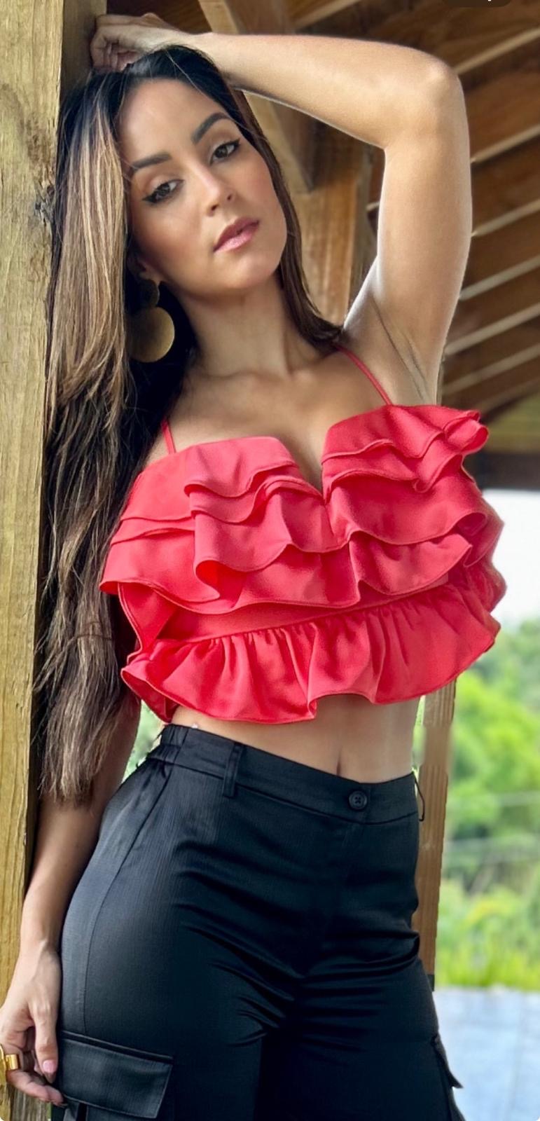 Ruffle Crop Top