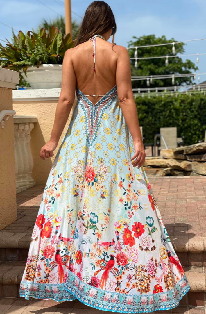 Charlotte Digital Print Maxi Dress