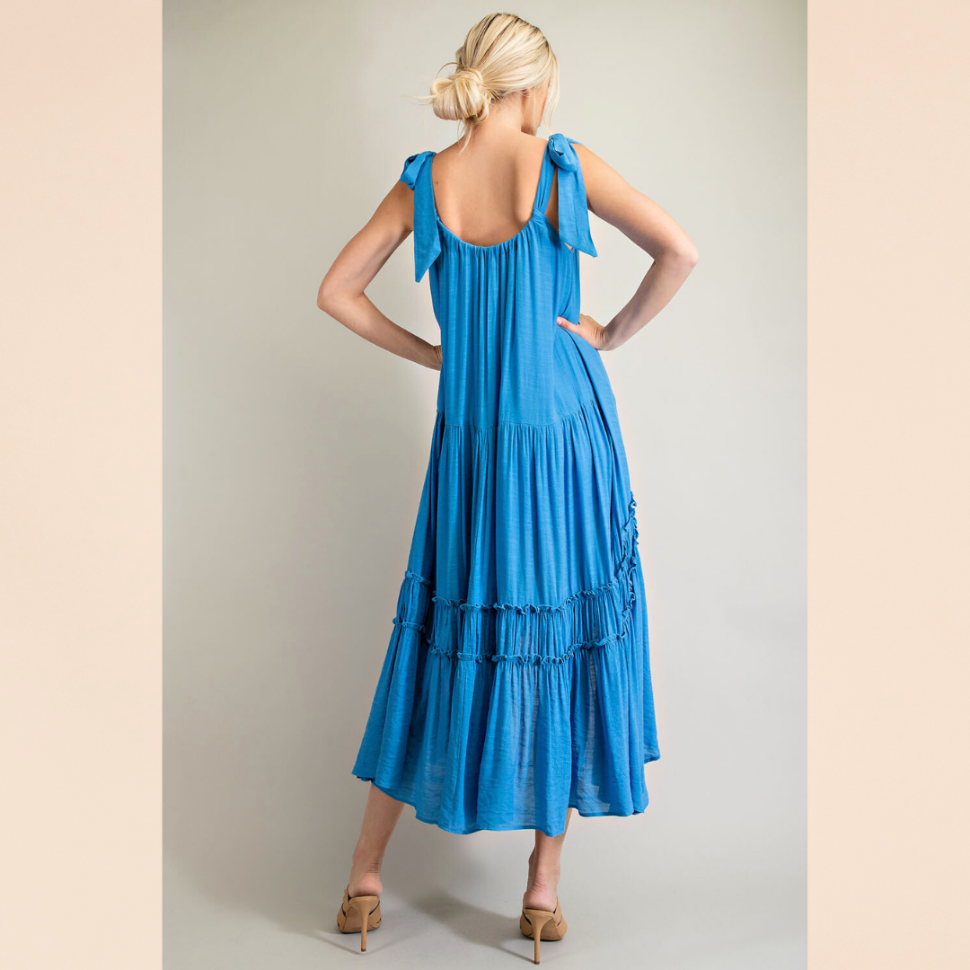 Ocean Blue Maxi Dress