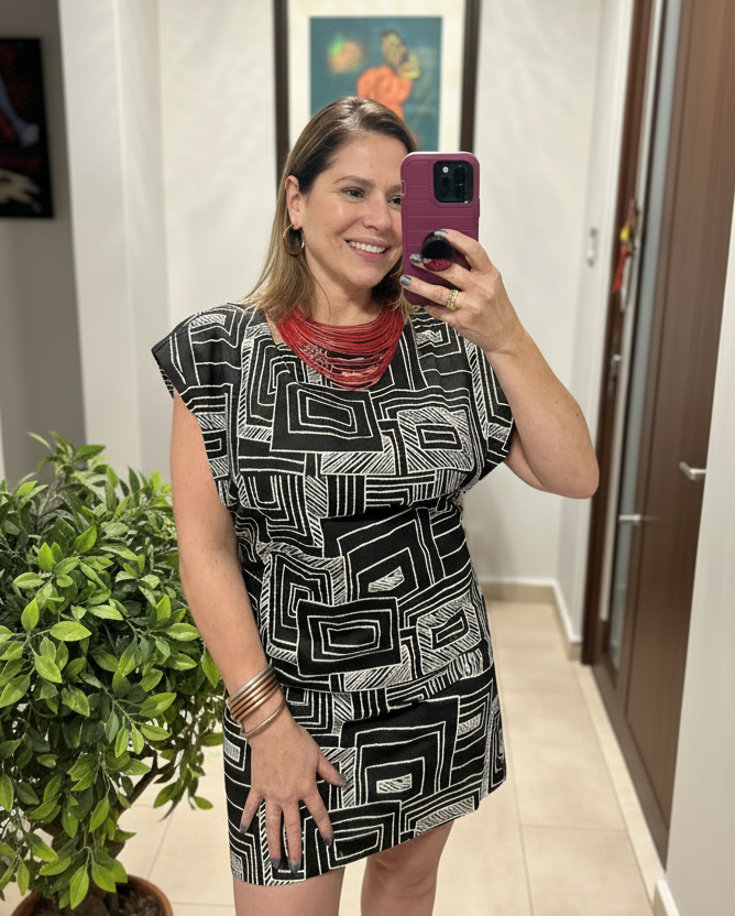 Black & White Mini Dress