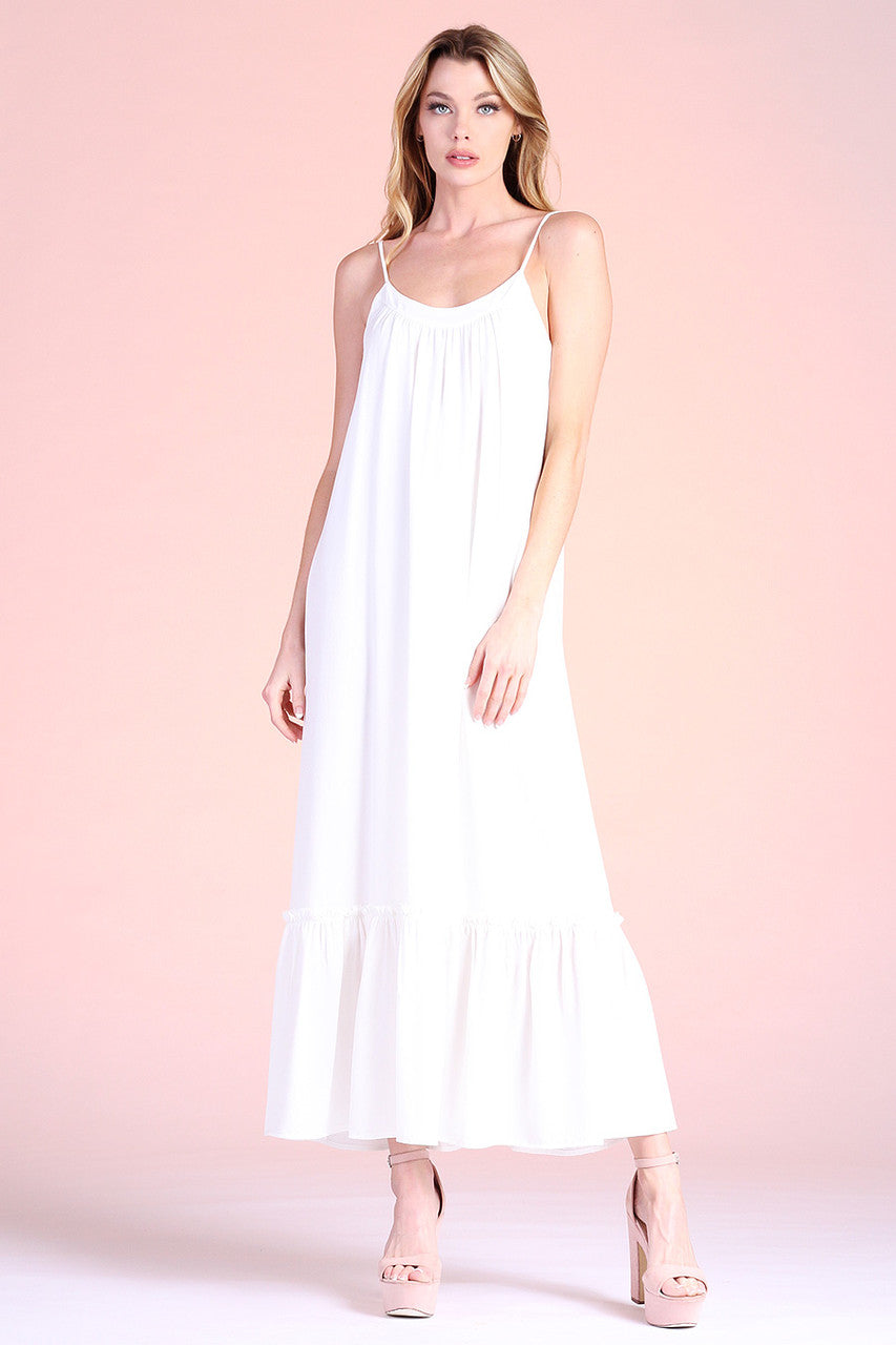 Ruffle Cami Maxi Dress