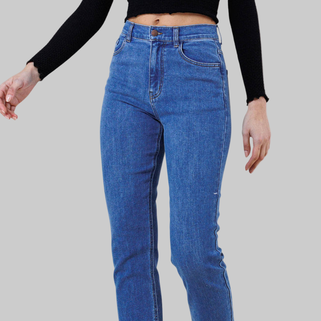 High Waisted Classic Boyfriend Jeans