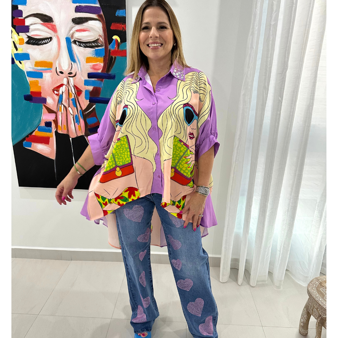 Fashion High Low Blouse