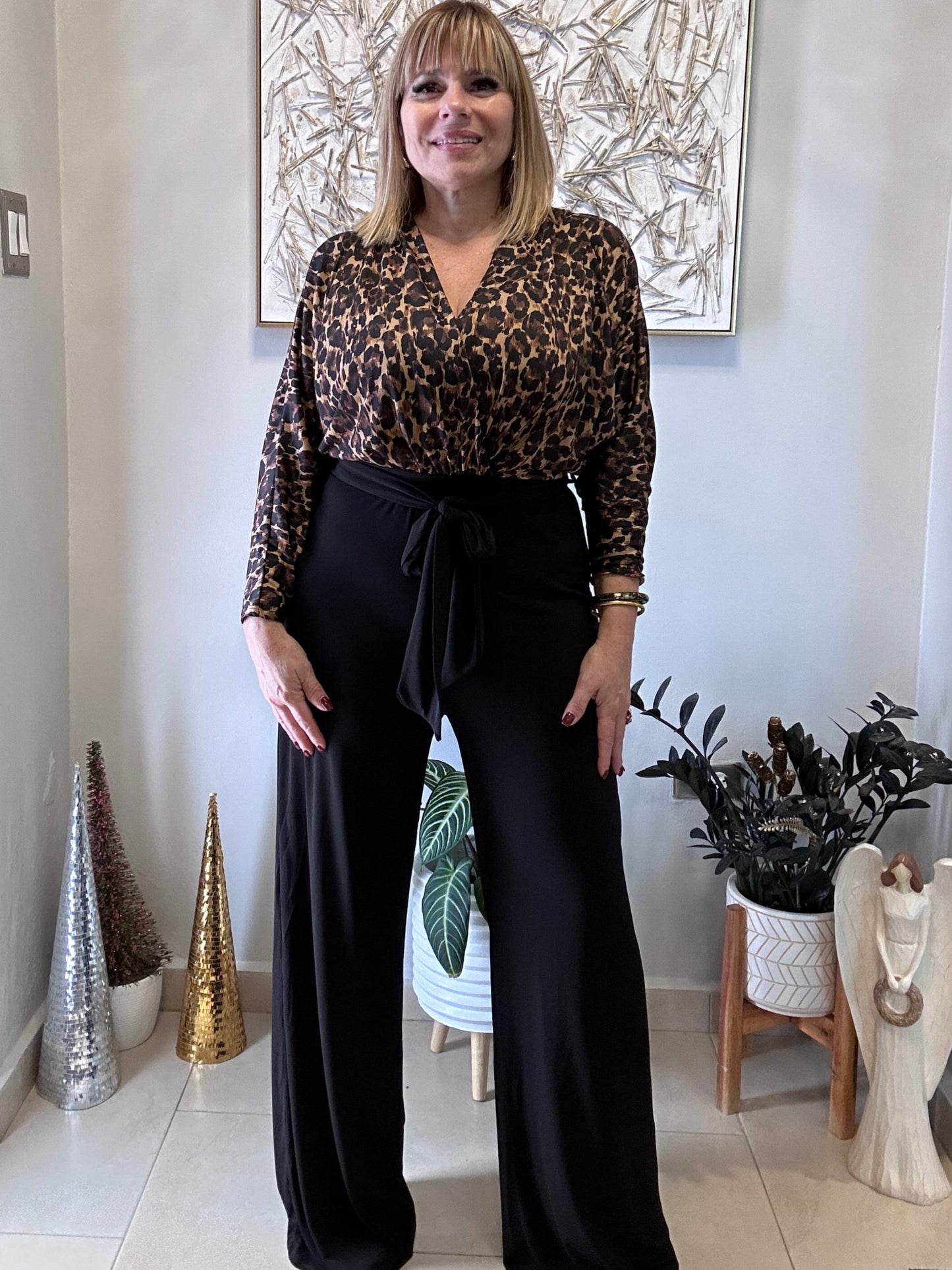 Animal Print Jumpsuit