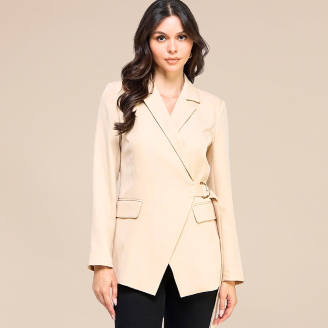 Taupe Long Sleeve Blazer