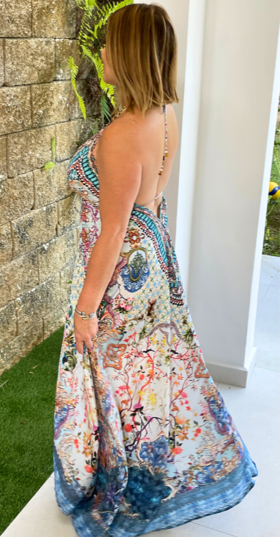 Lea Digital Print Maxi Dress