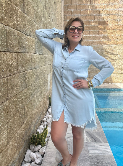 Denim Shirt Dress