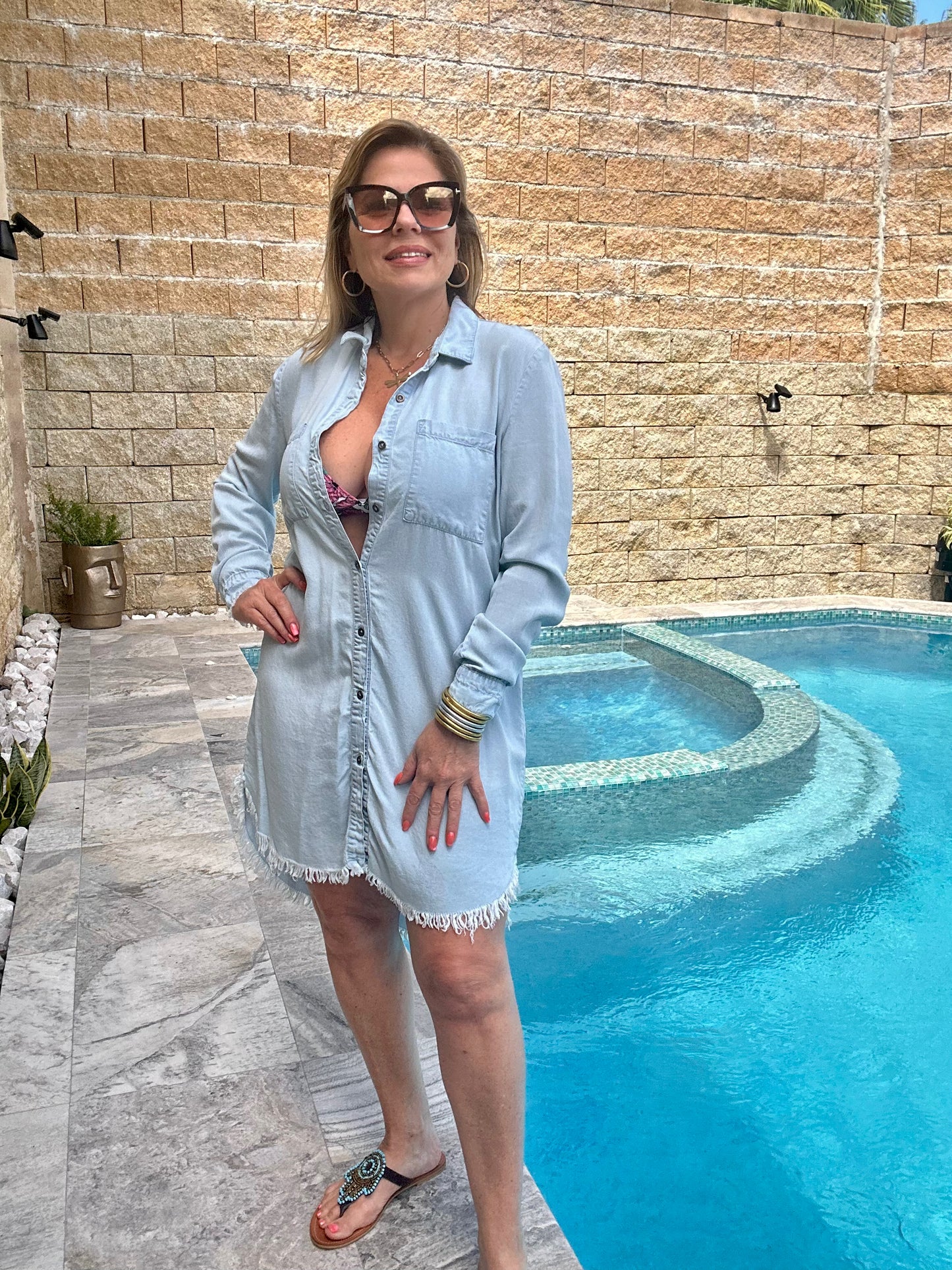 Denim Shirt Dress