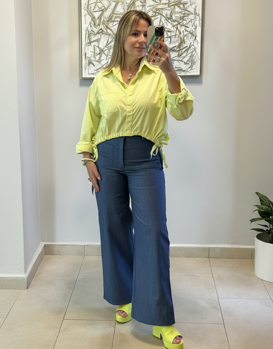 Pocket Wide Jeans