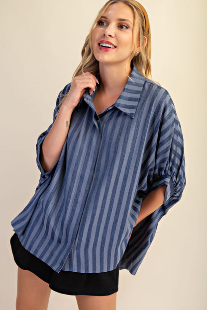 Indigo Button Shirt