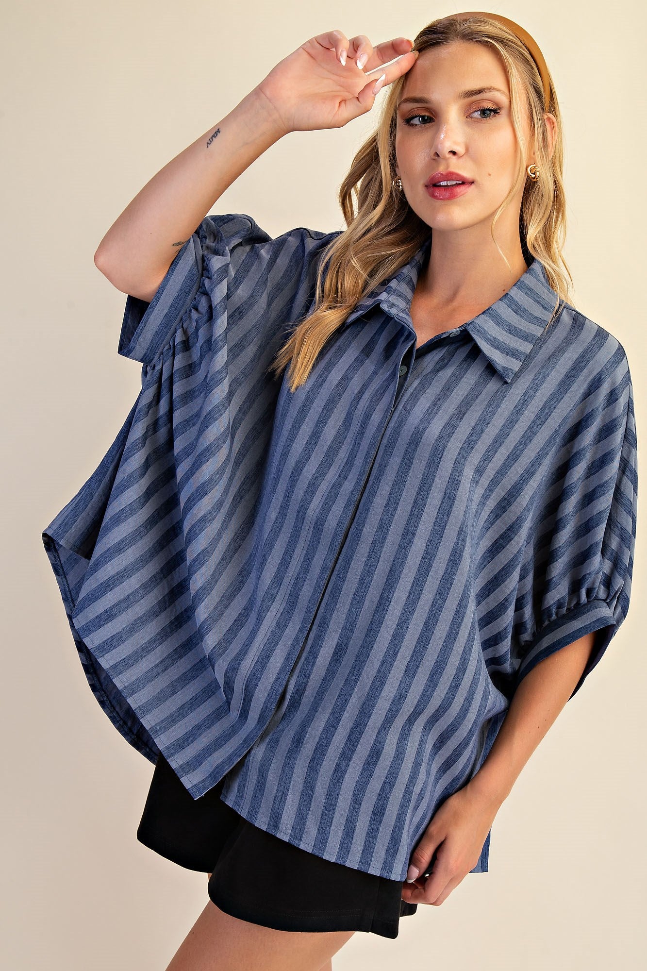 Indigo Button Shirt