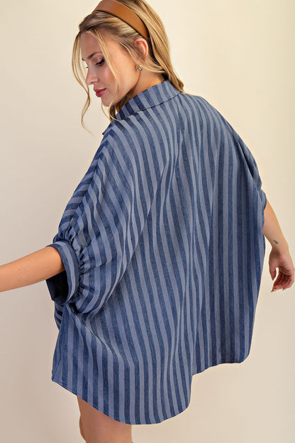 Indigo Button Shirt