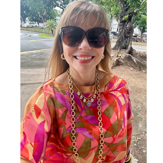 Tropical Caftan Top