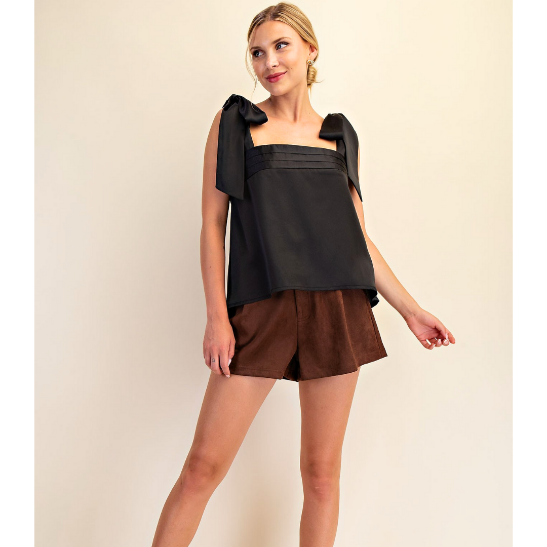 Shoulder Lace Tie Top