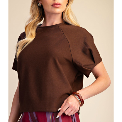 Puff Short Sleeve Pullover Top