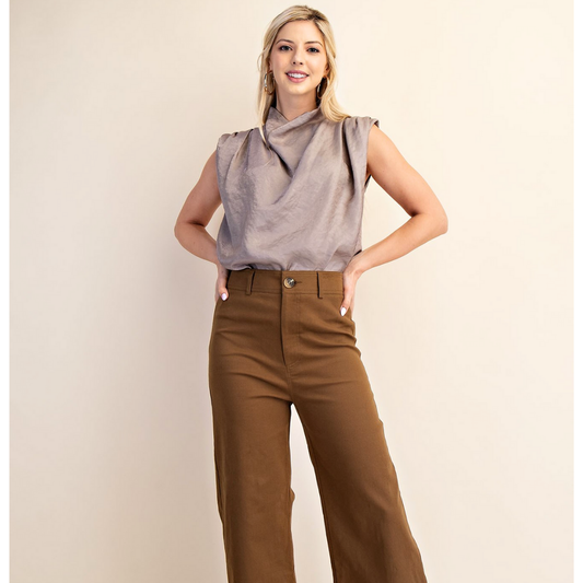 Pleats Sleeveless Top