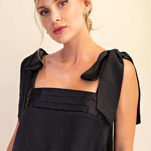 Shoulder Lace Tie Top