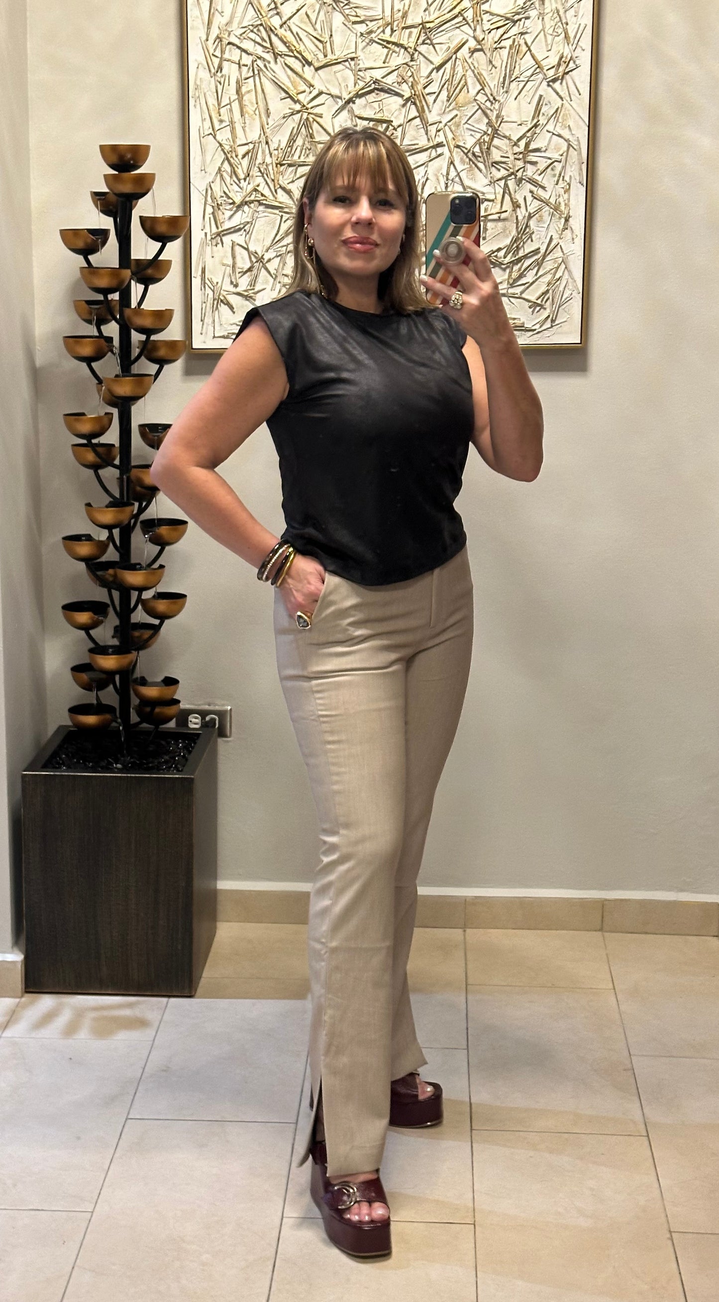 Oatmeal High Waist Pant