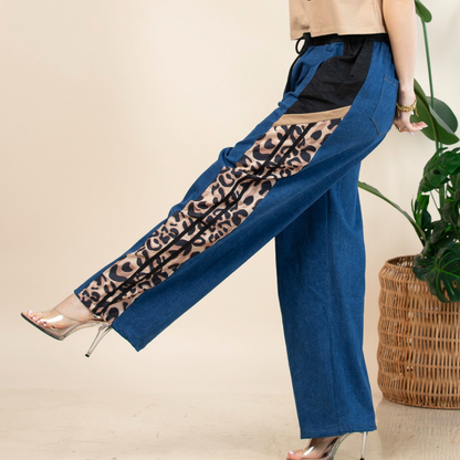 Linda Animal Print Jeans