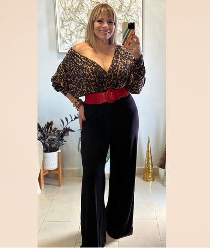 Animal Print Jumpsuit