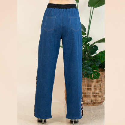 Linda Animal Print Jeans