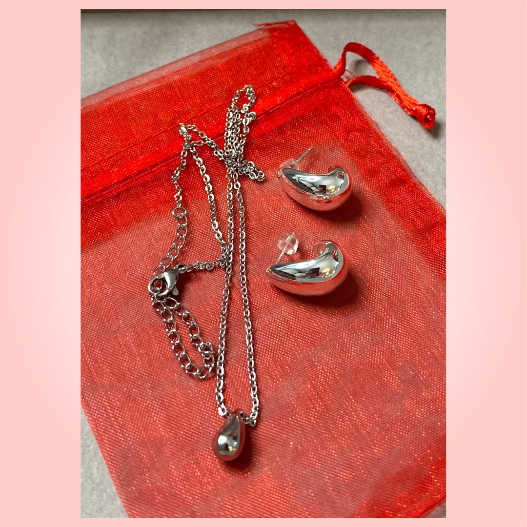Stainless Steel Teardrop Set