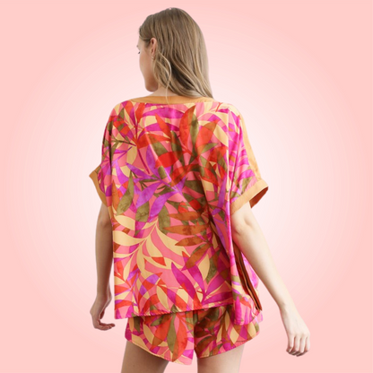 Tropical Caftan Top