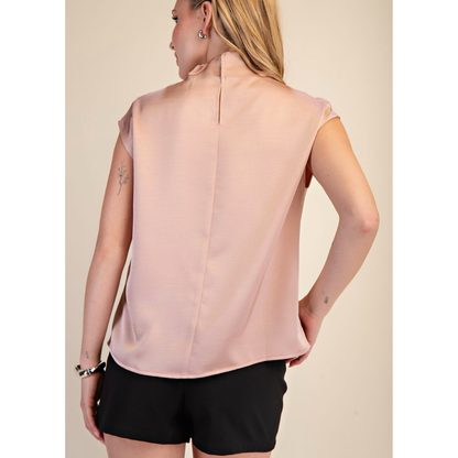 Cowl Neck Sleeveless Top