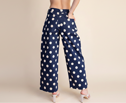 Polka Dot Barrel Pants