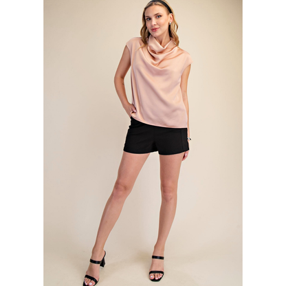 Cowl Neck Sleeveless Top