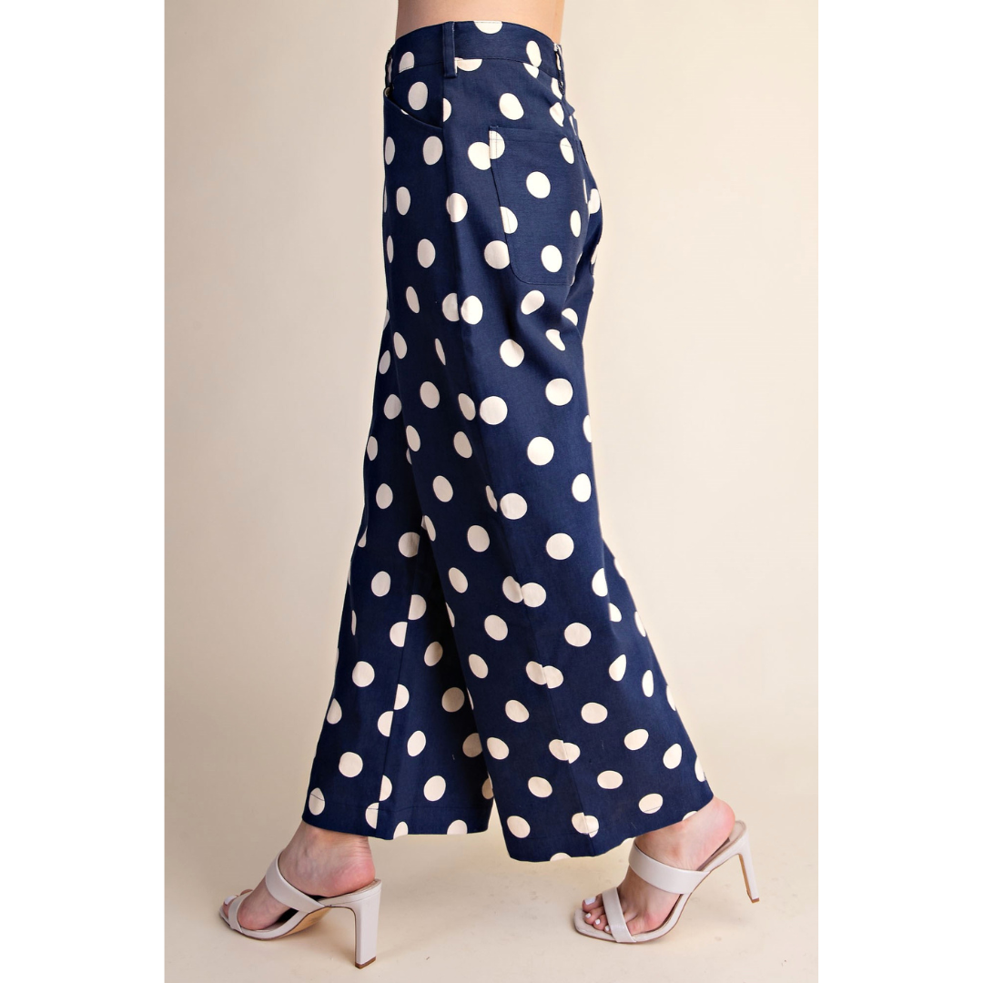 Polka Dot Barrel Pants