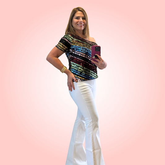 High Waisted Flare Jeans