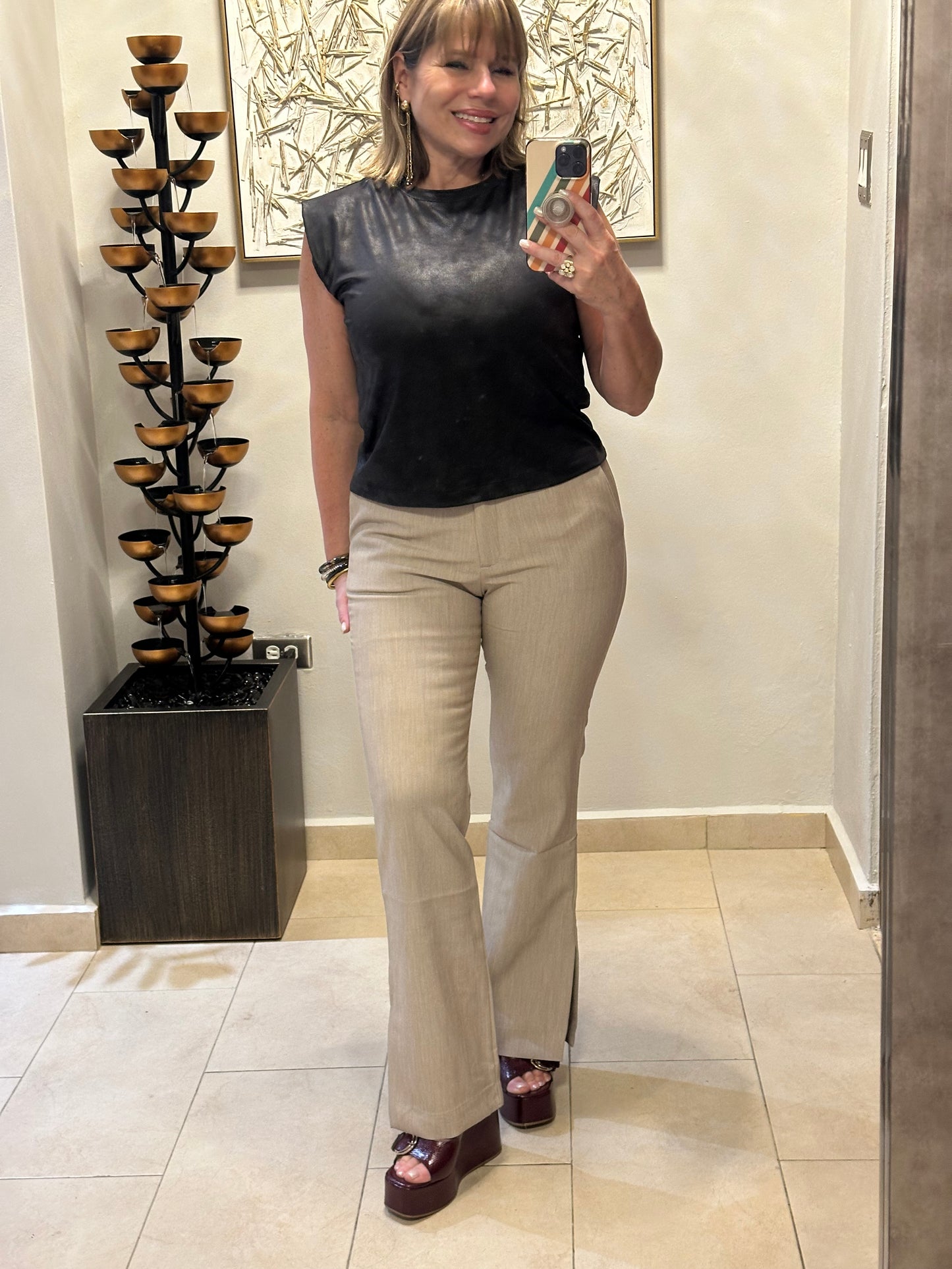 Oatmeal High Waist Pant