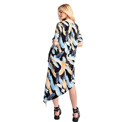 Printed Asymmetrical Top