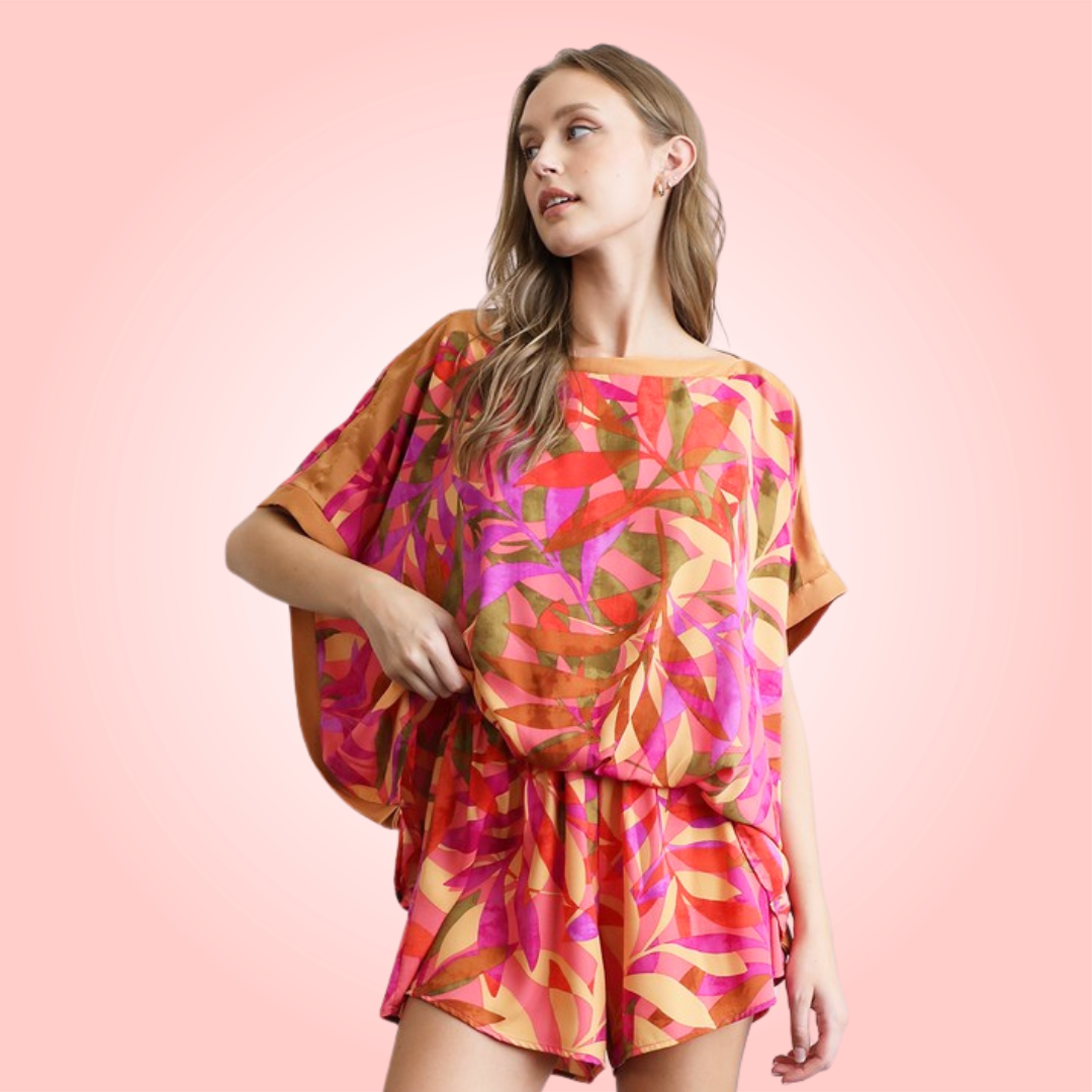 Tropical Caftan Top
