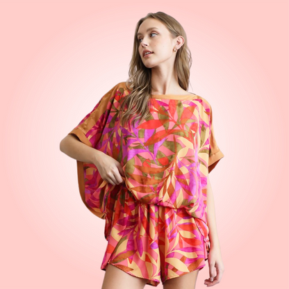 Tropical Caftan Top