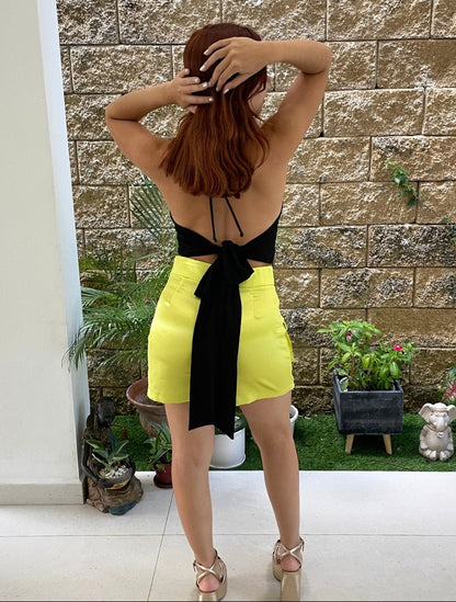 Lime Cargo Skort