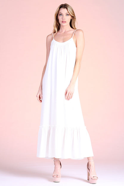 Ruffle Cami Maxi Dress