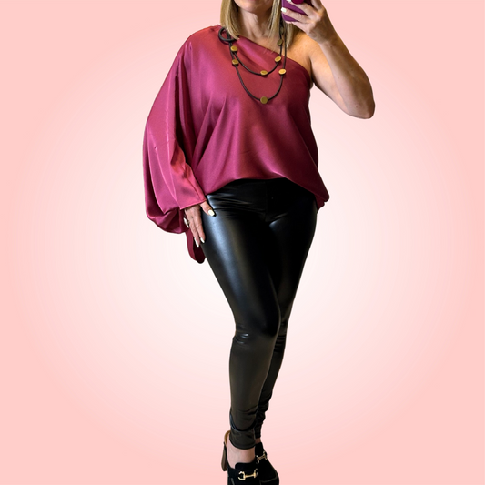 Black Faux Leather Leggings