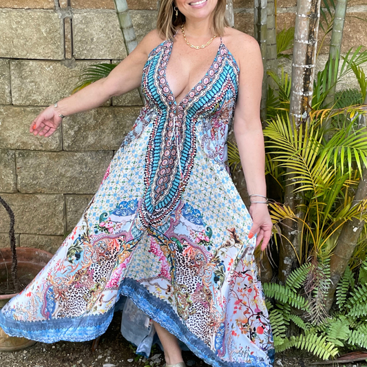 Lea Digital Print Maxi Dress