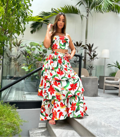 Maxi Skirt and Top Set
