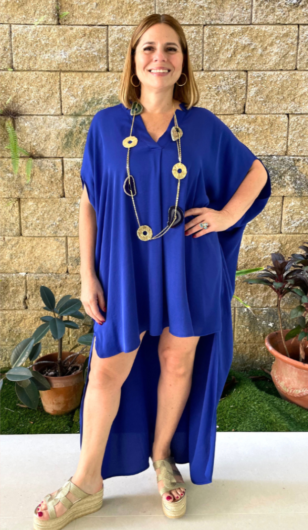High & Low Satin Maxi Dress