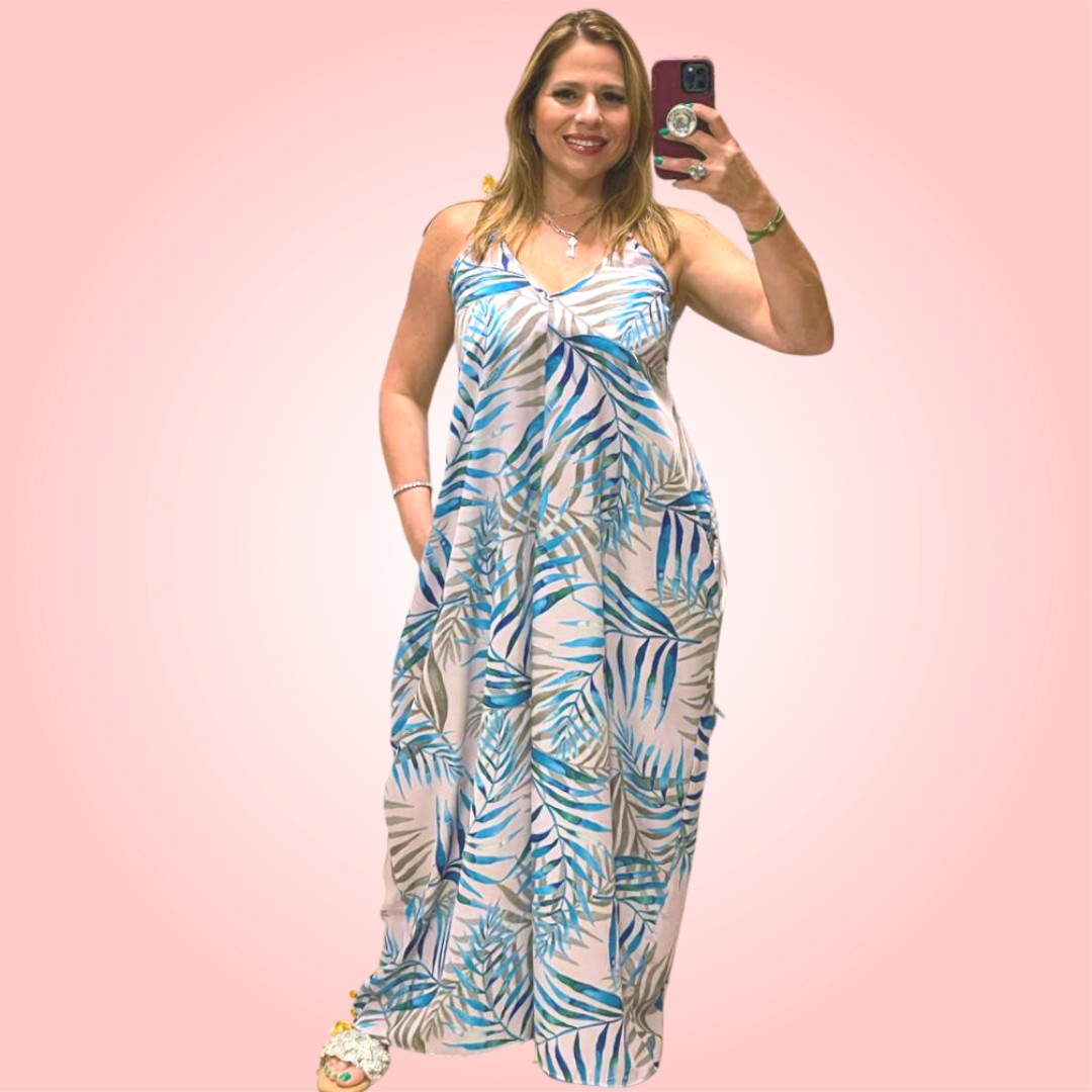 Cocoon Blue Dress