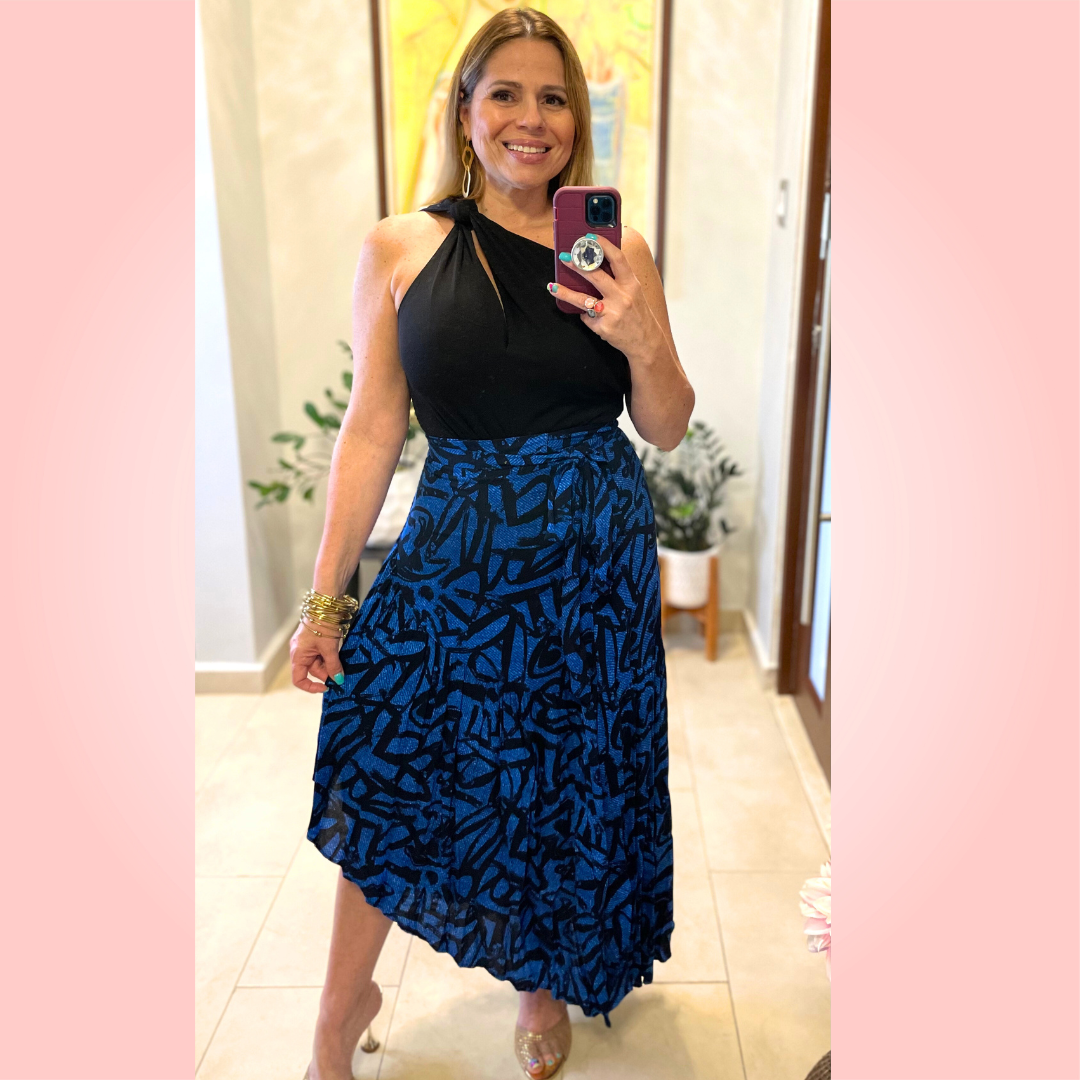 Blue Long Skirt