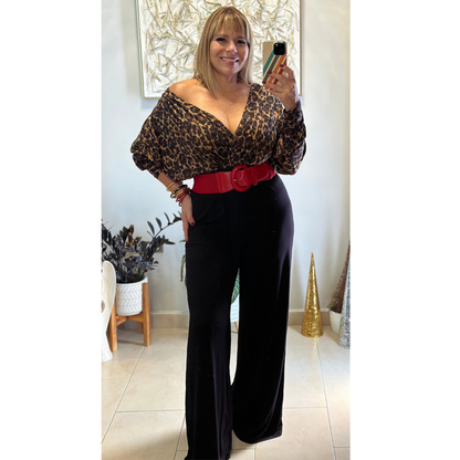 Animal Print Jumpsuit