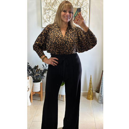 Animal Print Jumpsuit