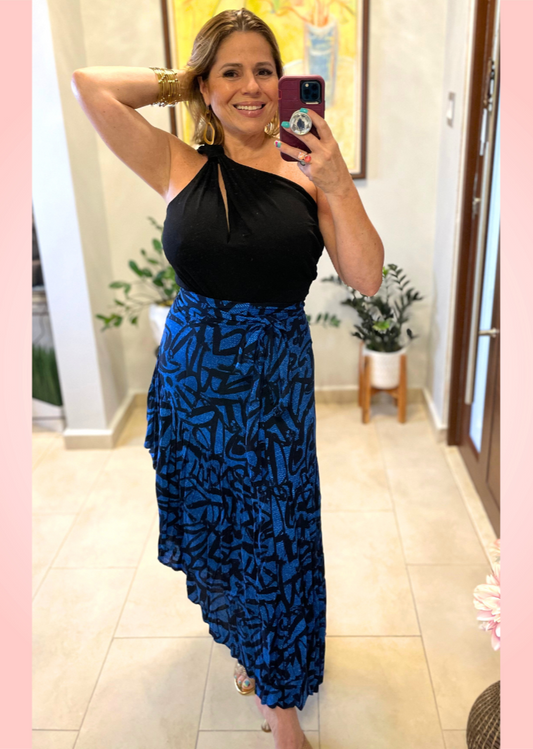 Blue Long Skirt
