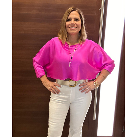 Metallic Magenta Top